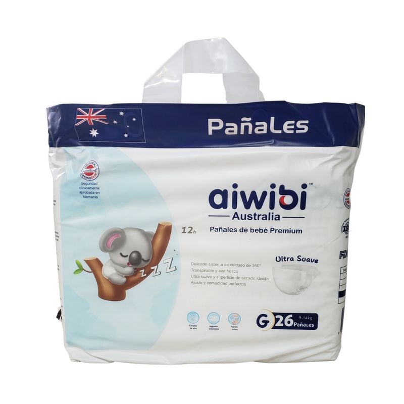 AIWIBI - Pañales Premium Aiwibi X1 Paquete Talla G