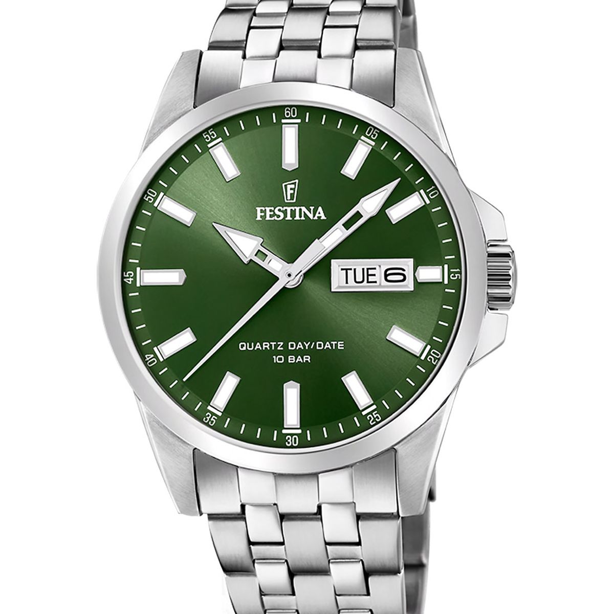 FESTINA - Reloj F20357/5 Festina Verde Hombre Acero Clasico