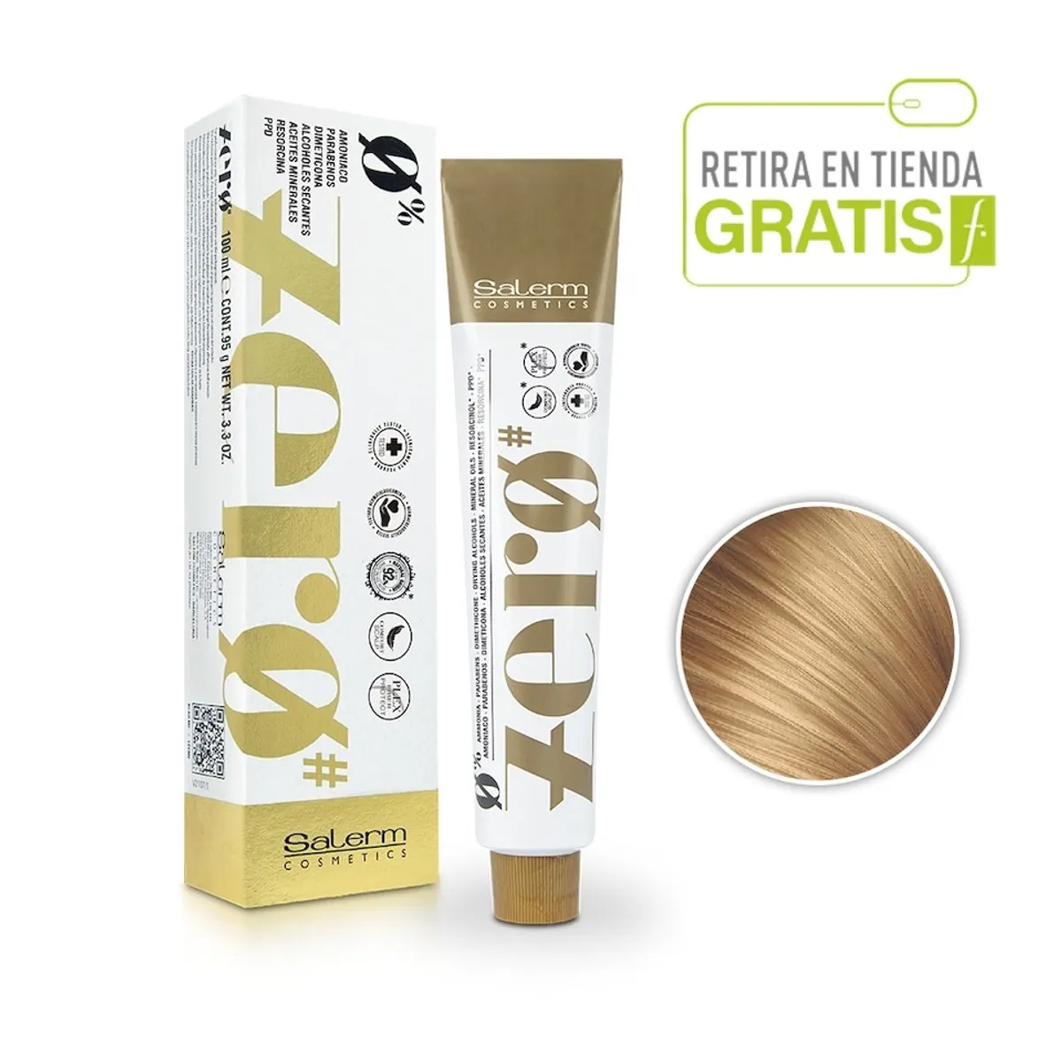 SALERM - SALERM Tintura Zero Sin Amoniaco 9,0 Rubio Extra Claro