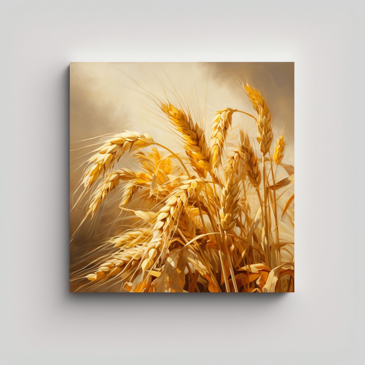 GENERICO - Pintura De Trigo En Estilo De óleo Detalle Alto 60x60 Cm