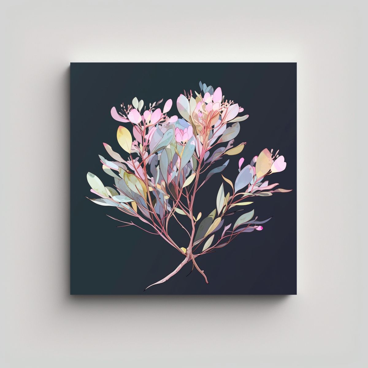 GENERICO - Paisaje Enigmatico Kauri Tree En Colores Pastel 60x60 Cm