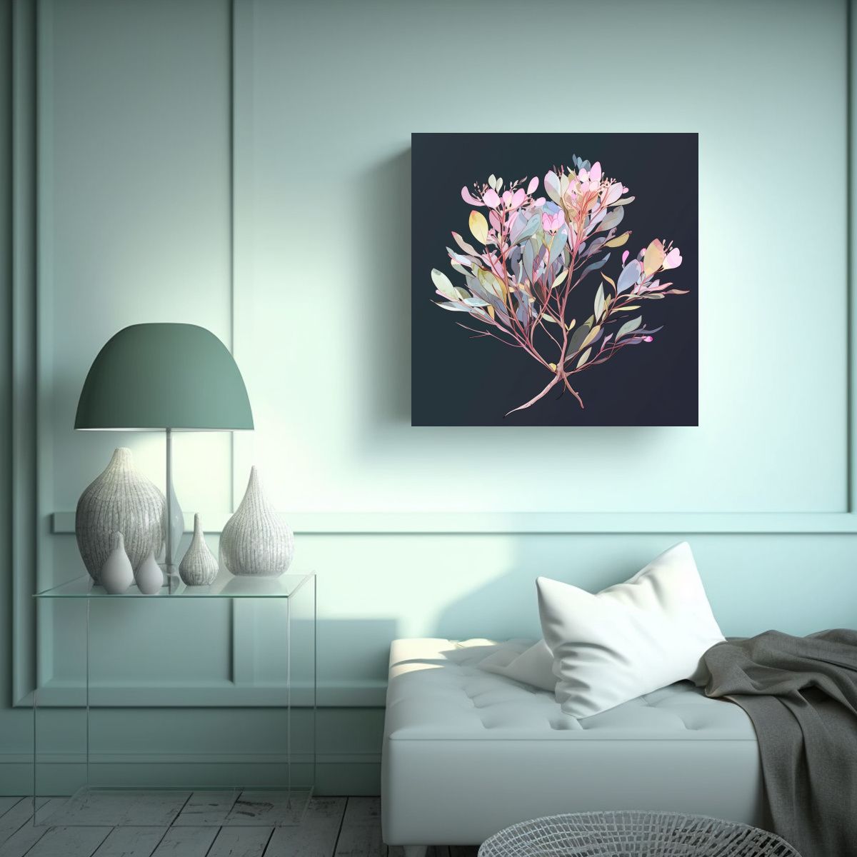 GENERICO - Paisaje Enigmatico Kauri Tree En Colores Pastel 60x60 Cm