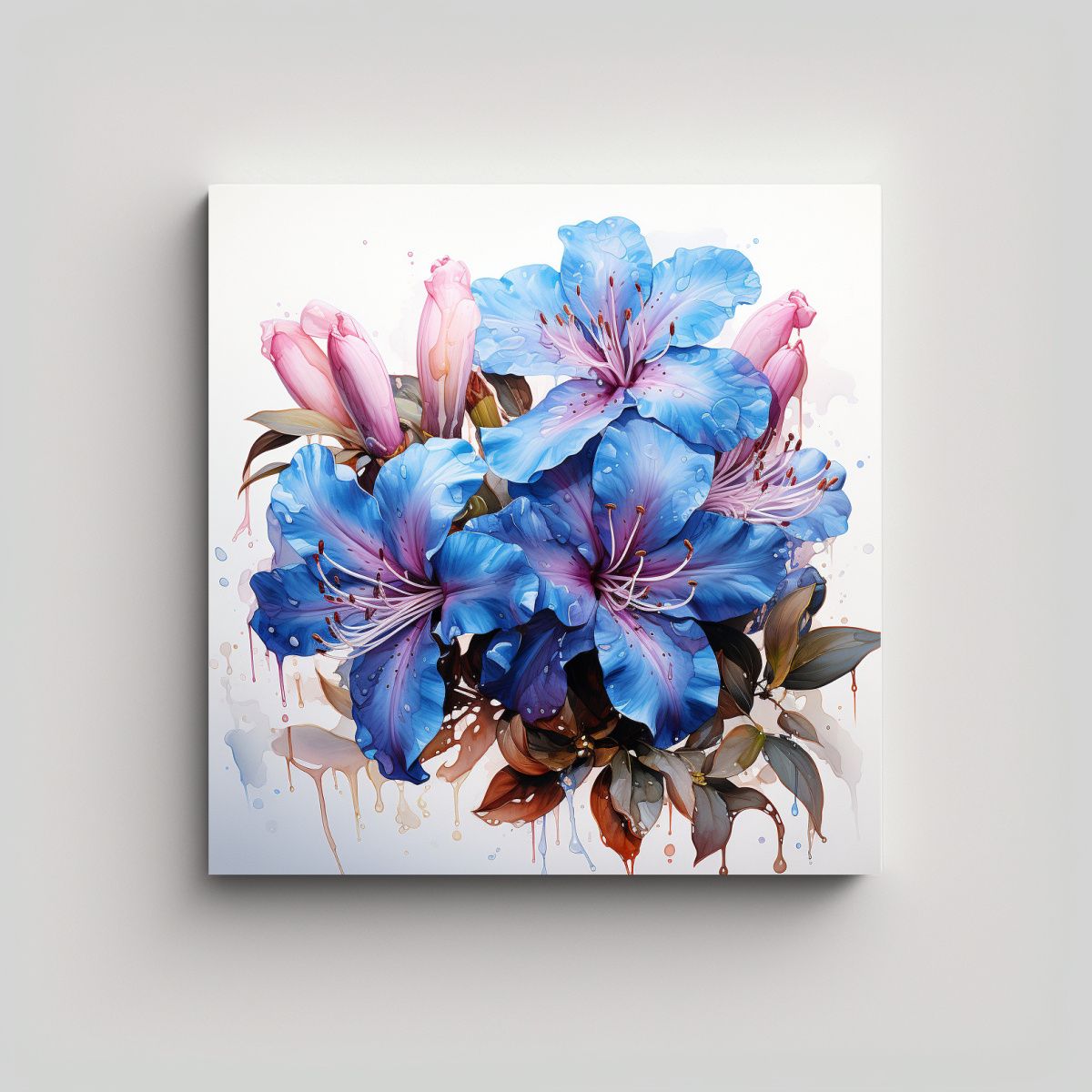 GENERICO - Pinturas Abstractas De Decoración De Flores De 60x60 Cm