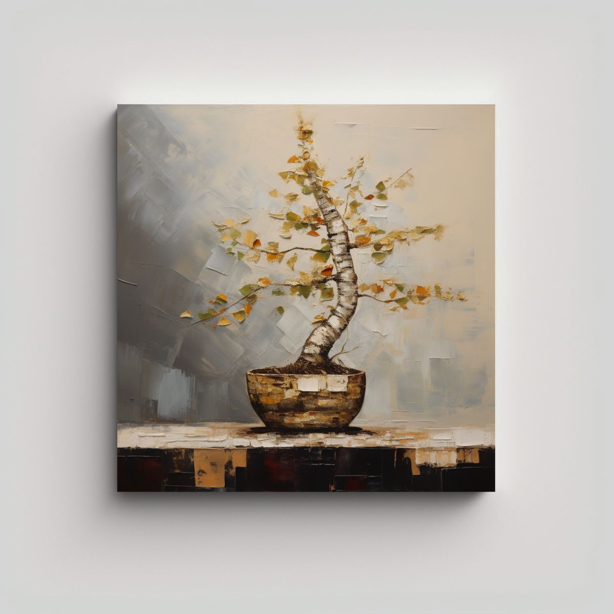 GENERICO - Pintura Abstracta De Lienzo Patron Intenso 60x60 Cm