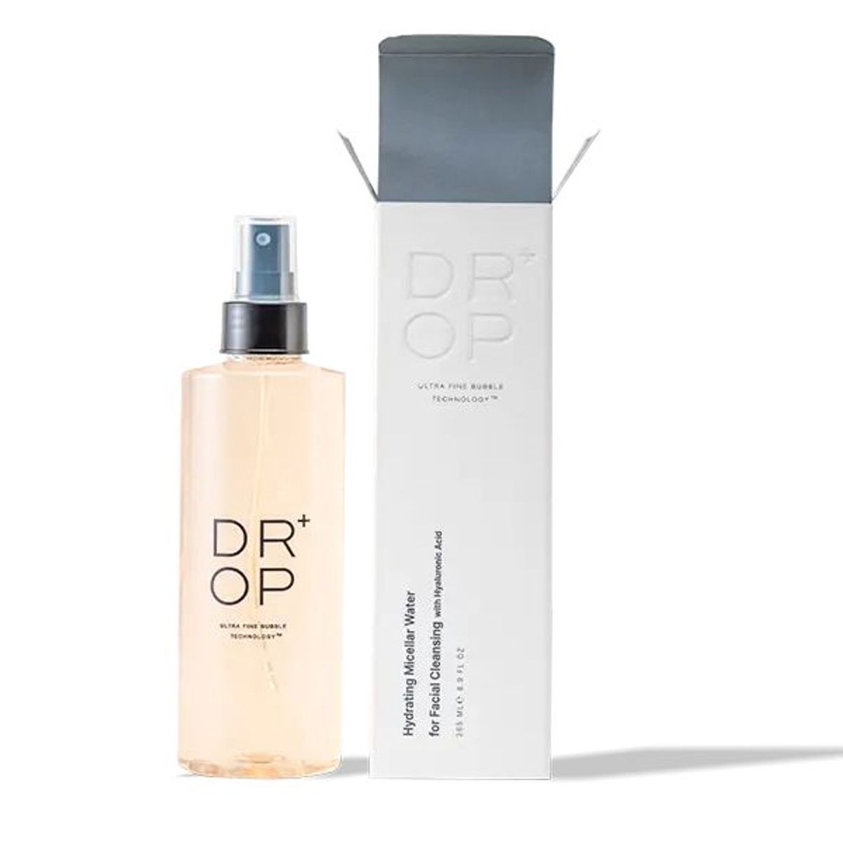 DR + OP ULTRA FINE BUBBLE TECHNOLOGY - DROP+ Agua Micelar Hidratante para Limpieza Facial con Ácido Hialurónico