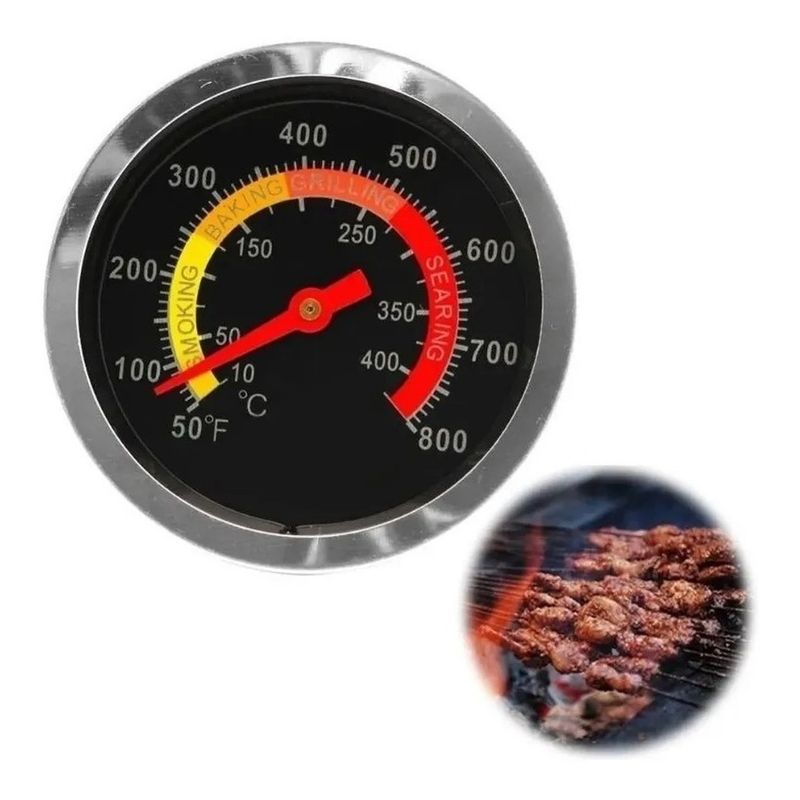 GENERICO - Termómetro Horno Digital Acero Inoxidable Preciso 100-800°C