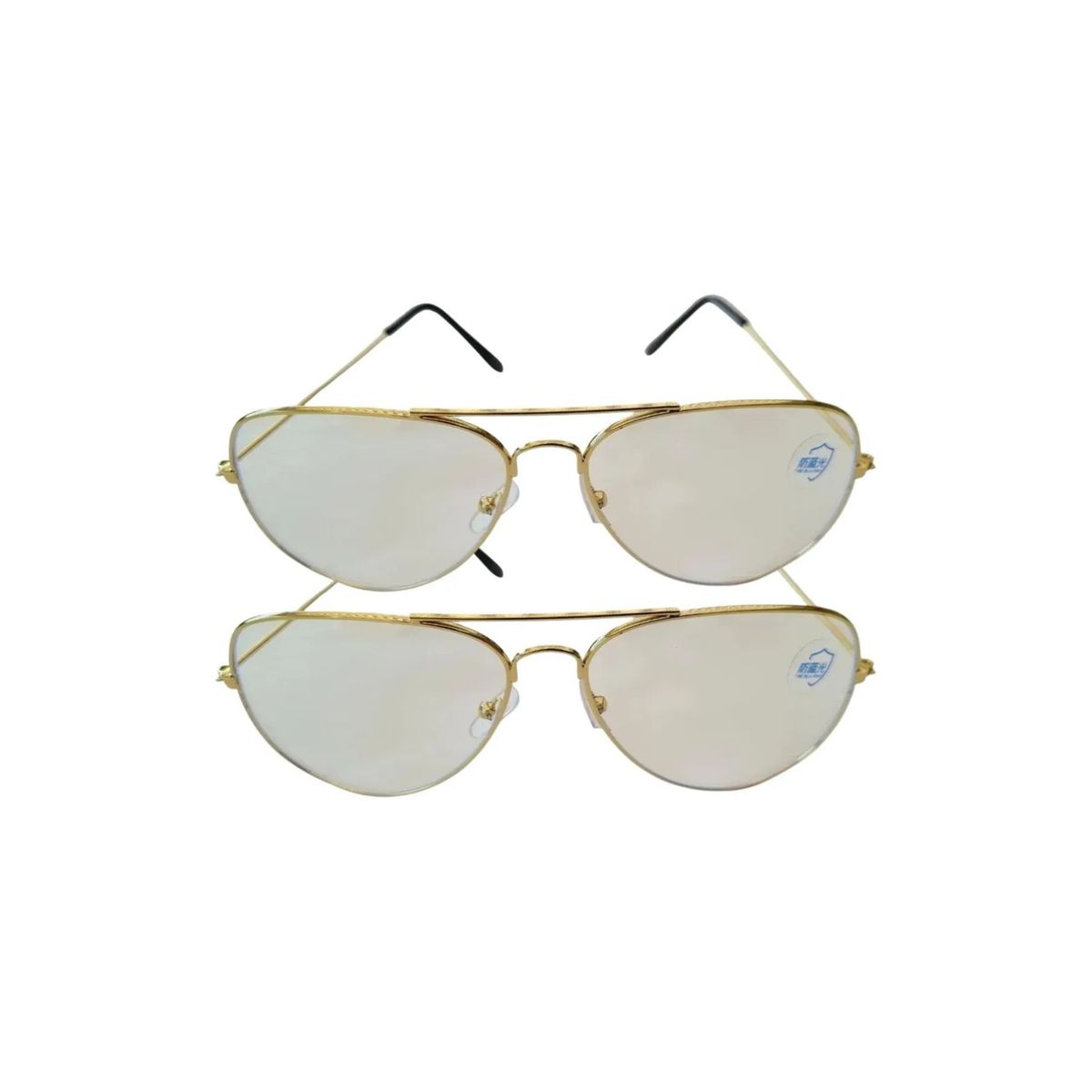GENERICO - Pack 2 Lentes Anti Luz Azul. Anteojos Descanso Reflejo 002