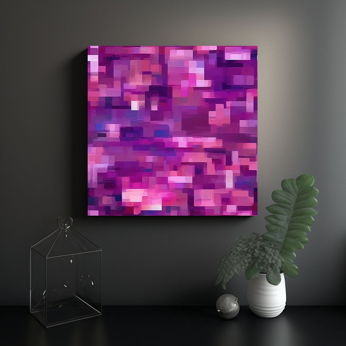 GENERICO - Pinturas Decorativas De Estilo Floral 70s 60x60 Cm