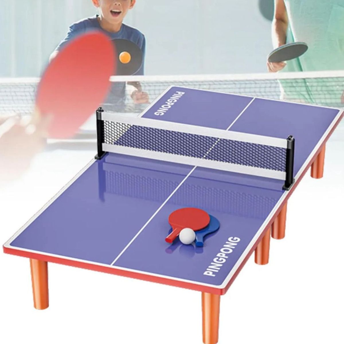 GENERICO - Mini Mesa Ping Pong Portátil
