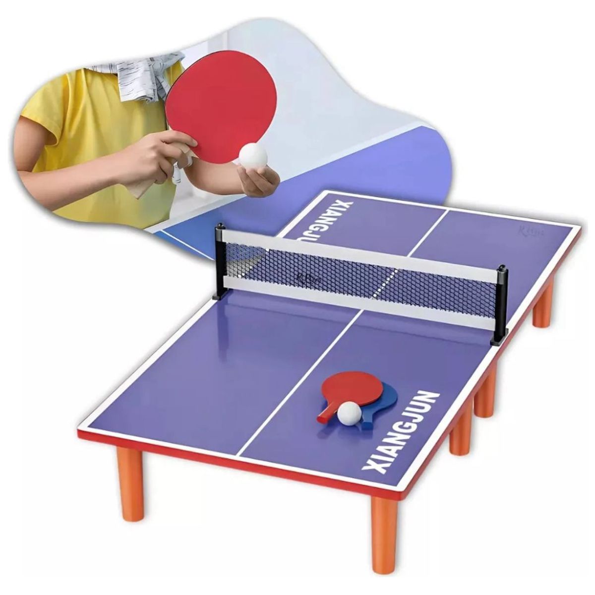 GENERICO - Mini Mesa Ping Pong Portátil