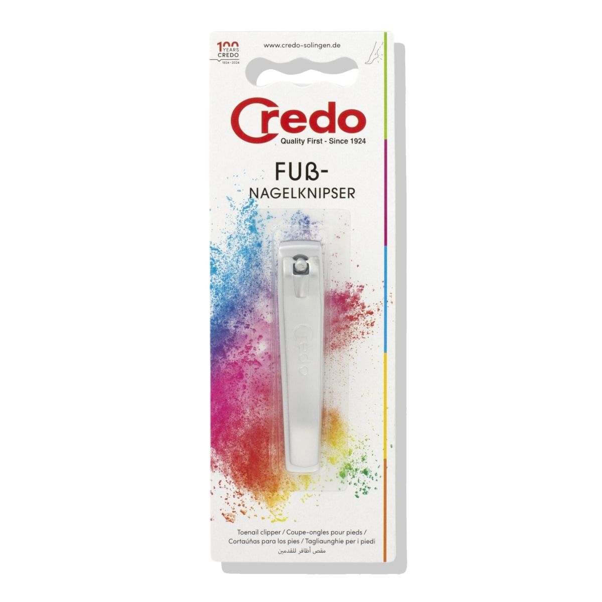 GENERICO - Corta Uña Recto Cromado 8Cm Credo