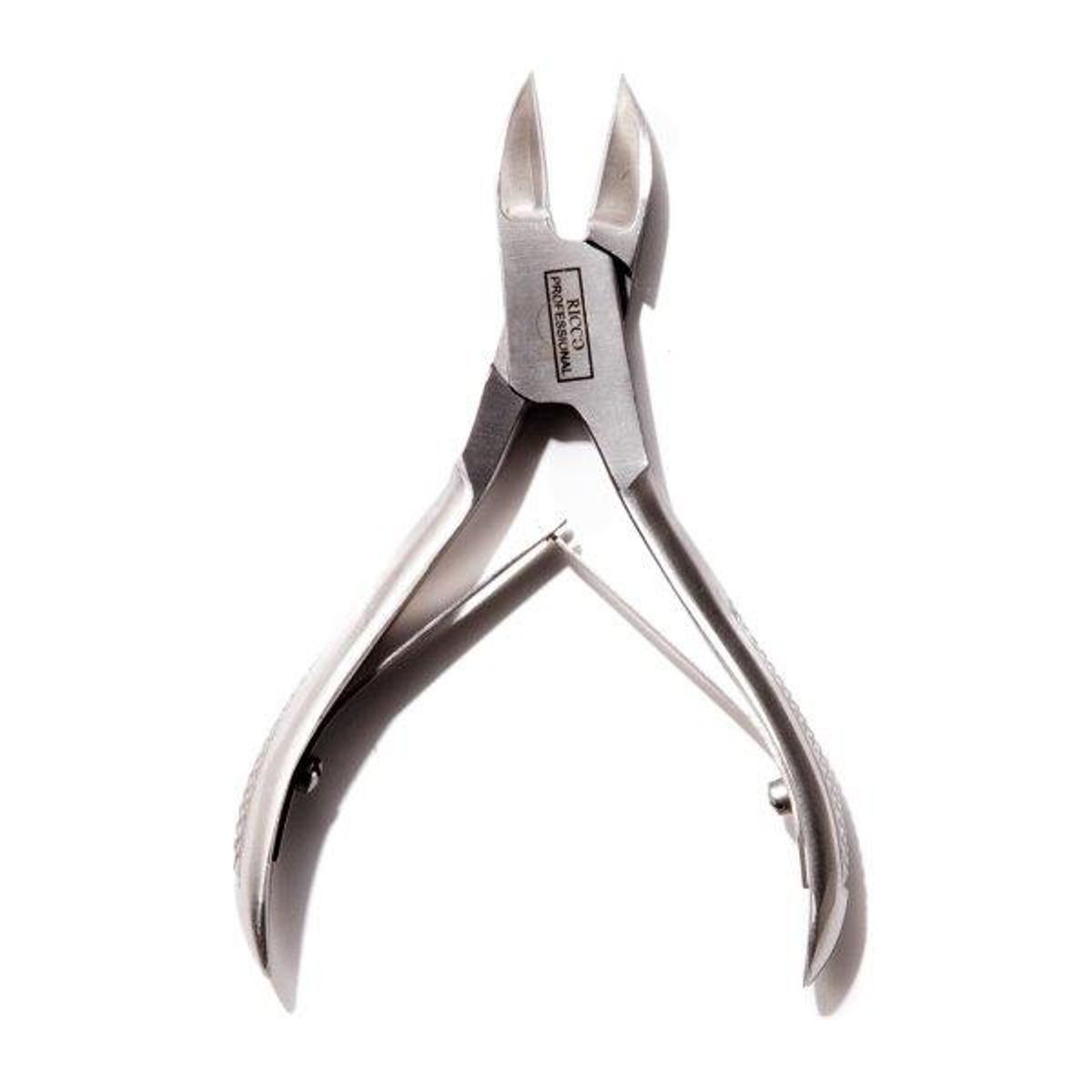 GENERICO - Corta Uñas Cobalto Curvo Doble Resorte Ricco