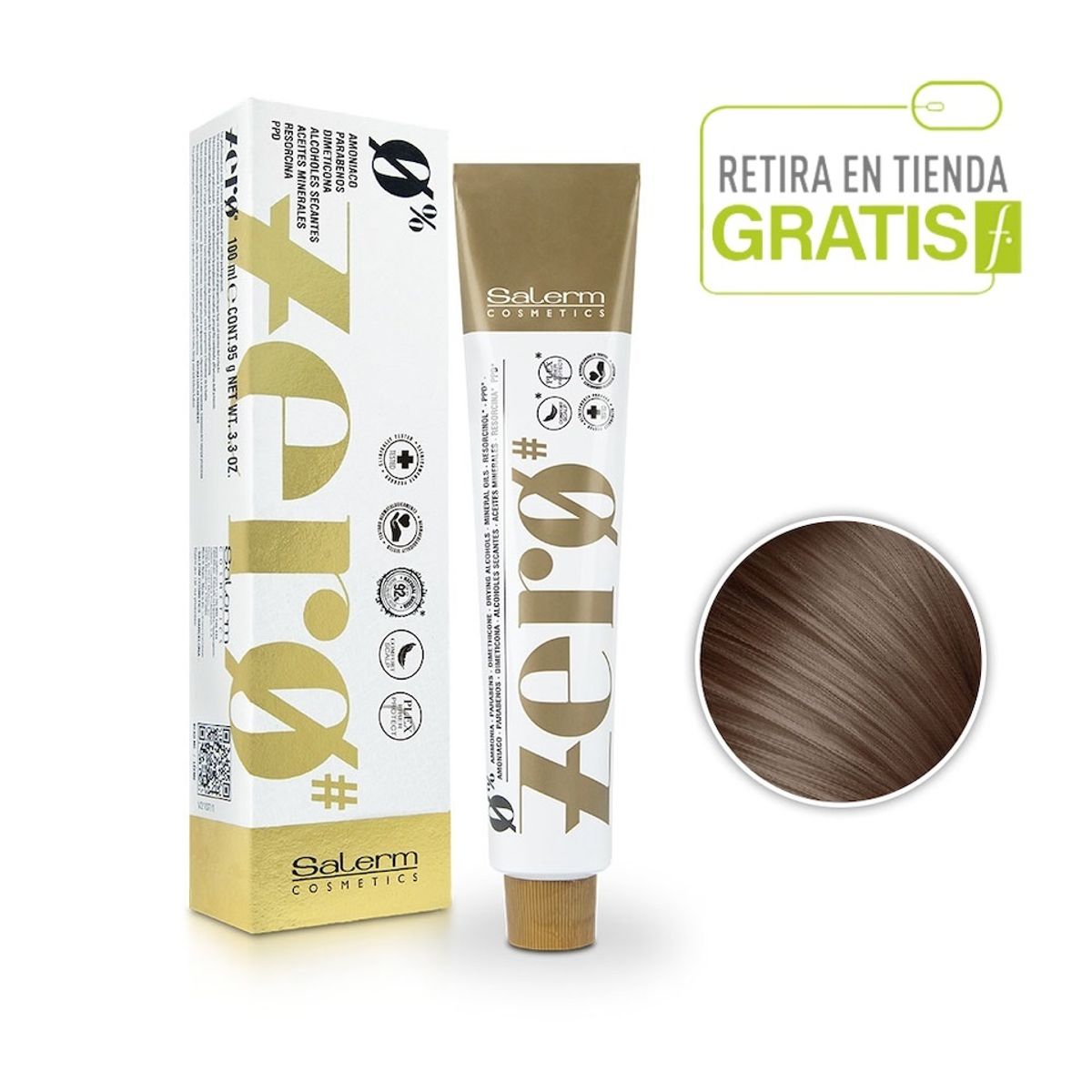 SALERM - SALERM Tintura Zero Sin Amoniaco 7,1 Rubio ceniza