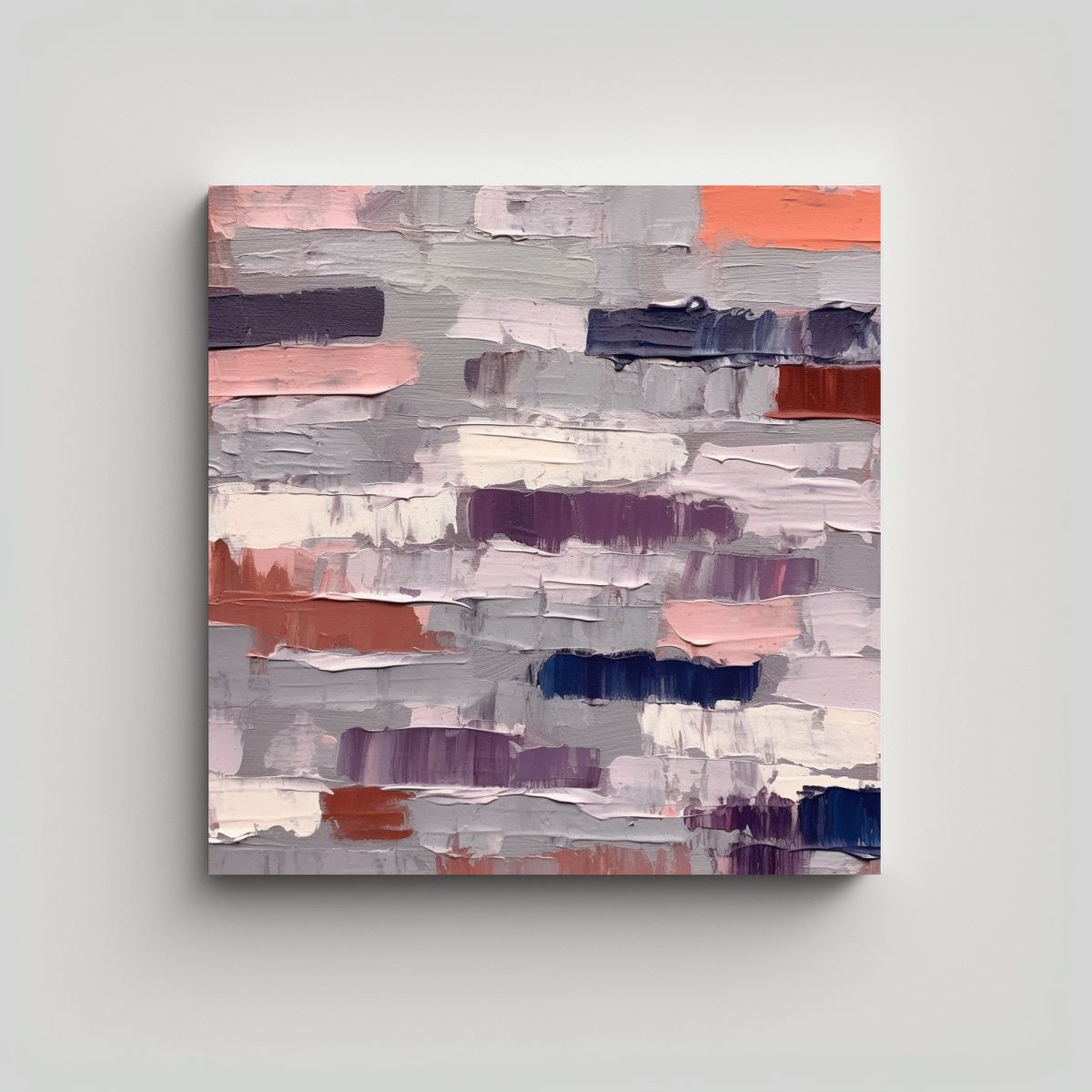 GENERICO - Obra Arte Moderna Minimalista Cuadro Dinámico 60x60 Cm.