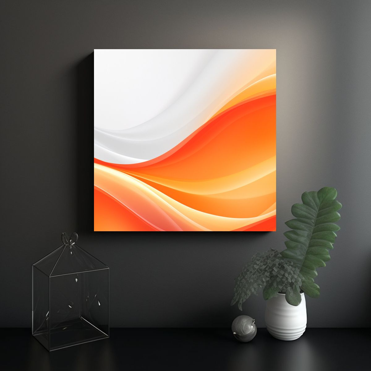 GENERICO - Cuadro Arte Grafico Intertwined Lines En 60x60 Cm.