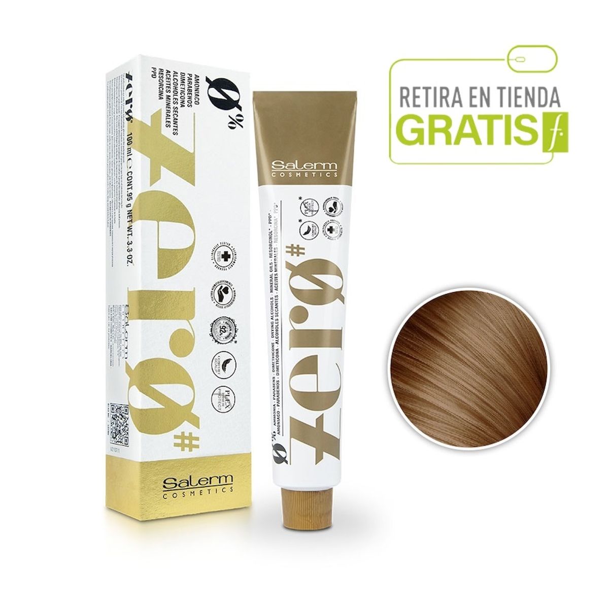 SALERM - SALERM Tintura Zero Sin Amoniaco 7,3 Rubio dorado