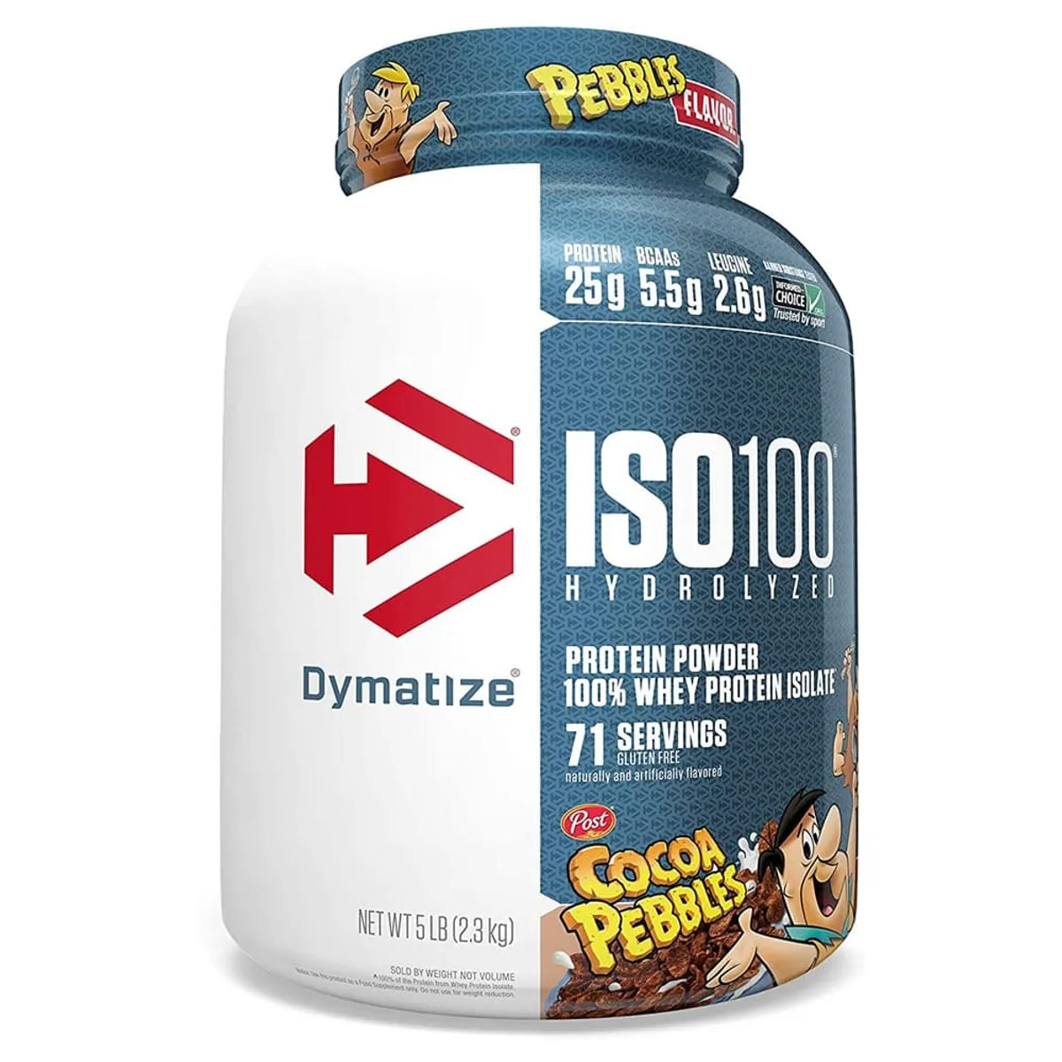 DYMATIZE - Proteina hidrolizada Iso 100 5lb Cocoa Pebbles