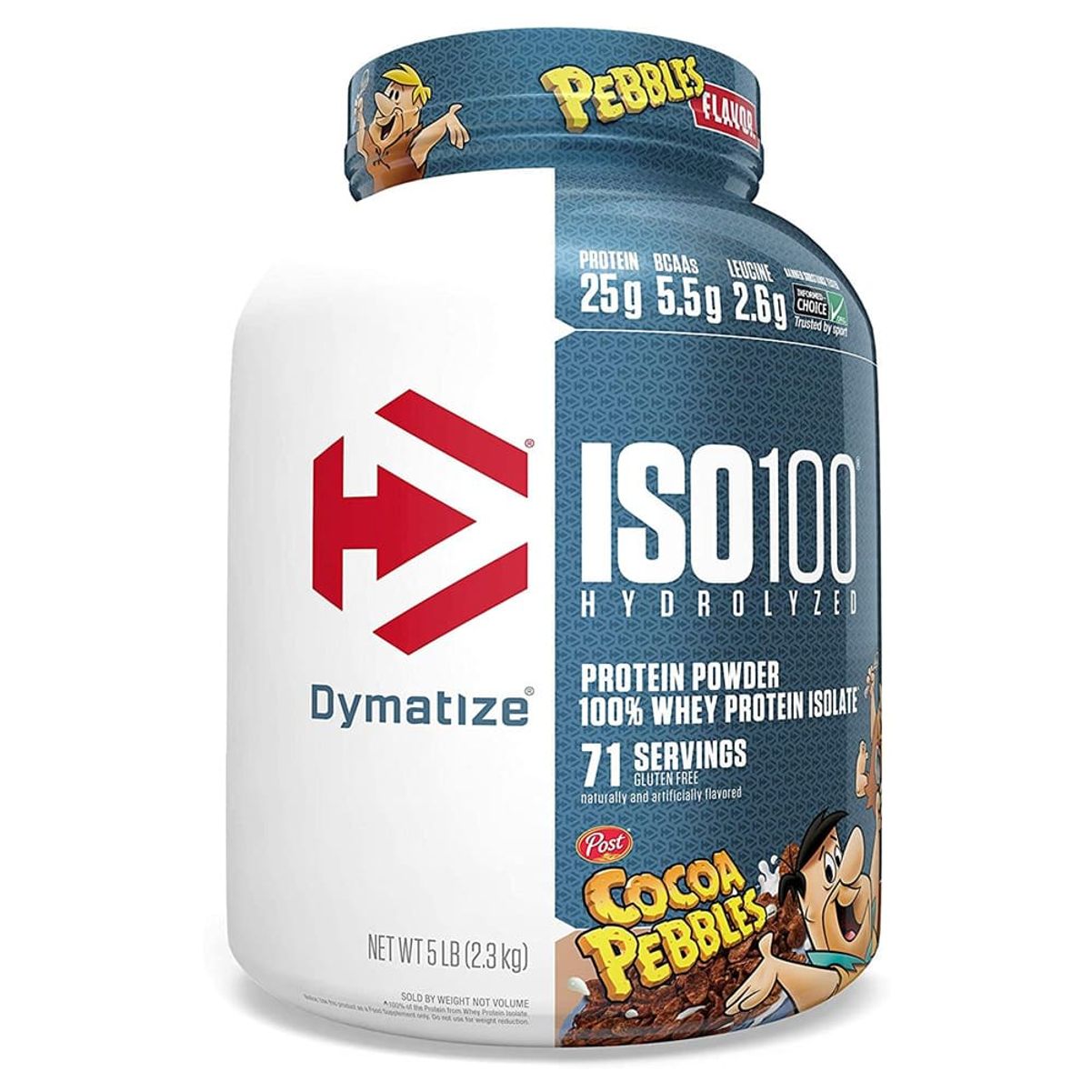DYMATIZE - Proteina hidrolizada Iso 100 5lb Cocoa Pebbles