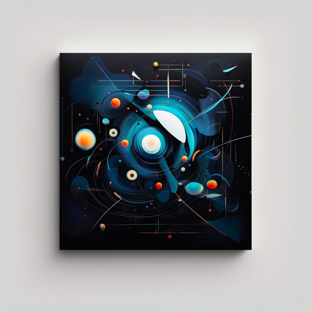 GENERICO - Pintura Abstracta Cósmica De La Verdad Cósmica 60x60 Cm