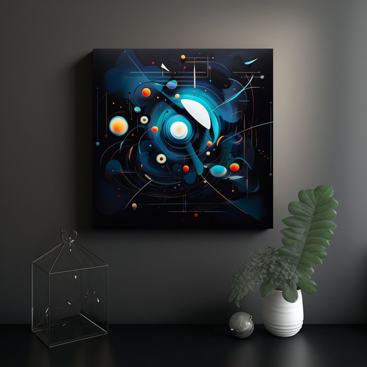 GENERICO - Pintura Abstracta Cósmica De La Verdad Cósmica 60x60 Cm