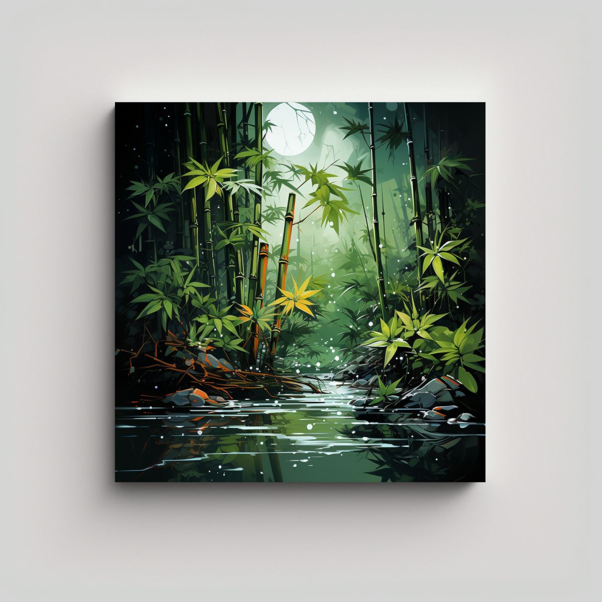 GENERICO - Pinturas De Decoración Moderna De Bambú En 60x60 Cm