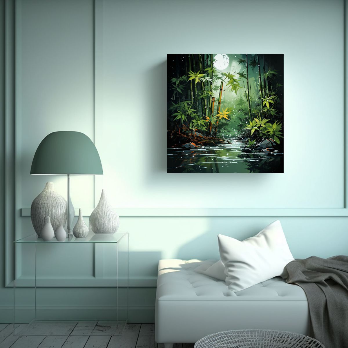 GENERICO - Pinturas De Decoración Moderna De Bambú En 60x60 Cm