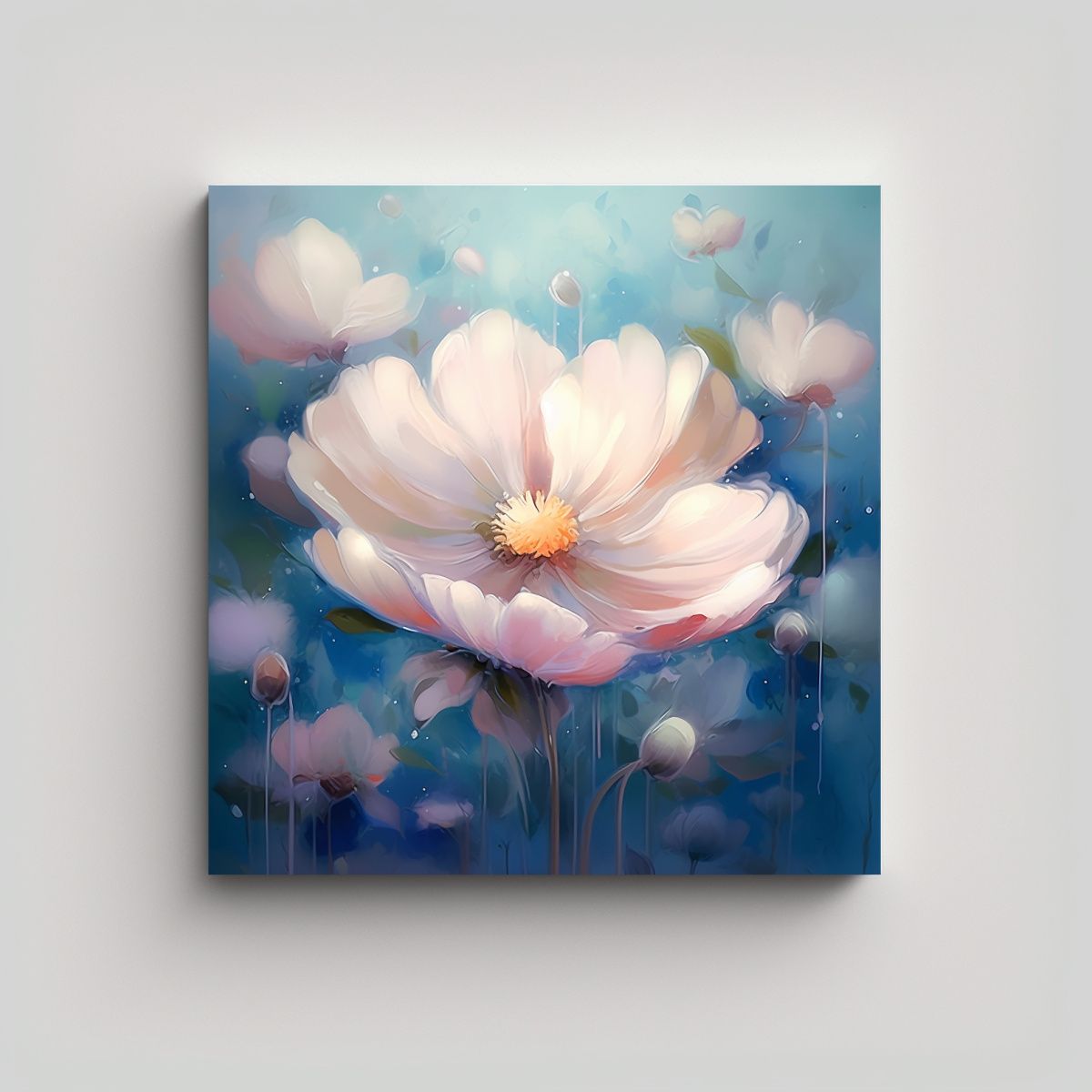 GENERICO - Cuadro En Bastidor Hacer Las Flores Más 60x60 Cm