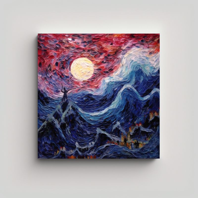 GENERICO - Pinturas Decorativas De Expresionismo Estilo 60x60 Cm