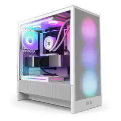 NZXT - Gabinete H5 Flow RGB (2024) ATX c/ Fans RGB White