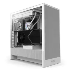 NZXT - Gabinete H5 Flow (2024) Compact Mid-Tower ATX White