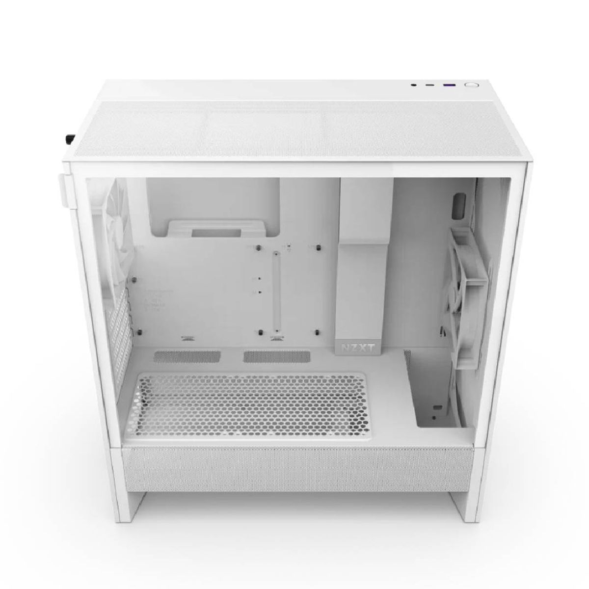 NZXT - Gabinete NZXT H5 Flow (2024) Compact Mid-Tower ATX White