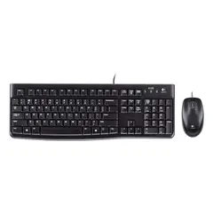 LOGITECH - Kit Teclado y Mouse MK120 Alambrico Negro
