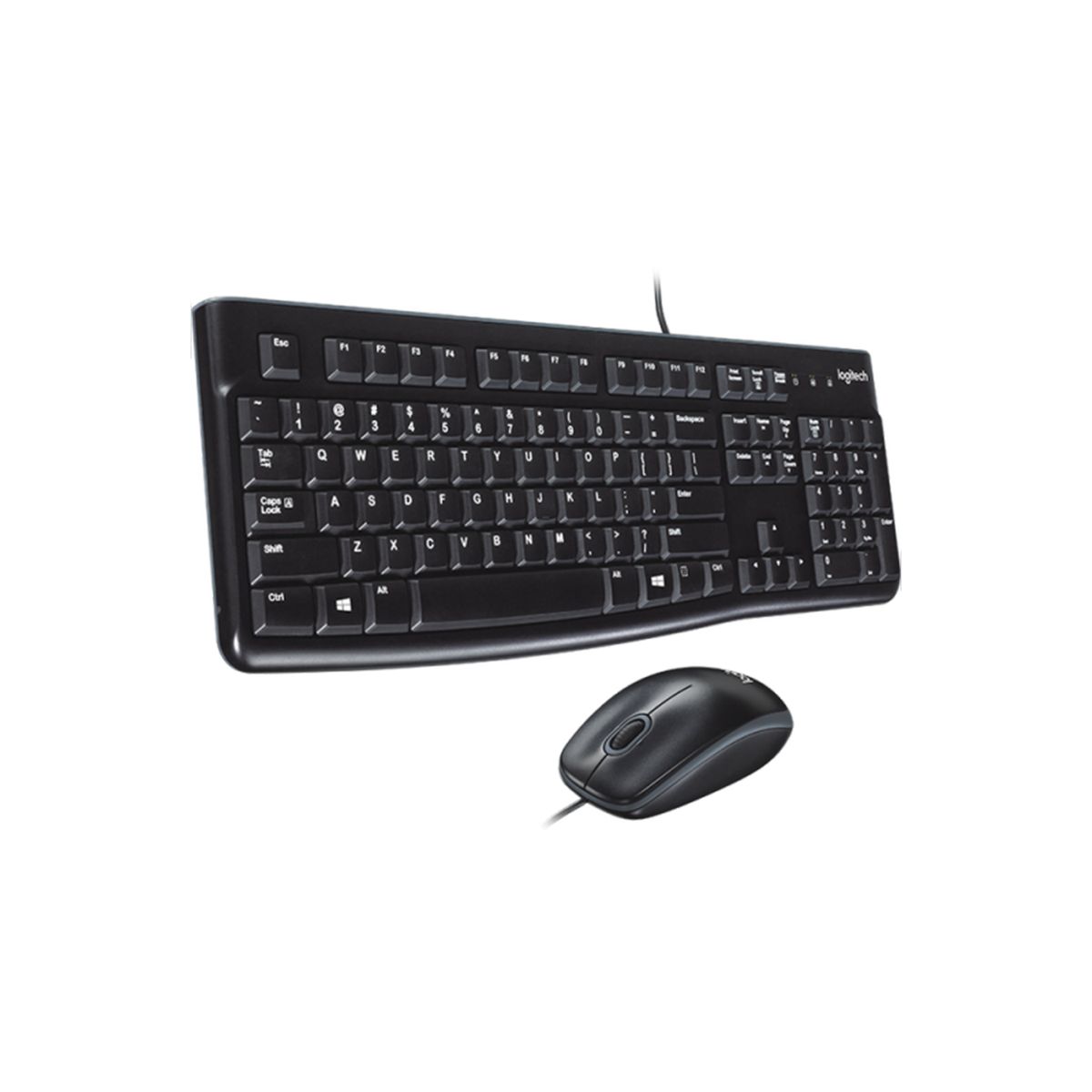 LOGITECH - Kit Teclado y Mouse Logitech MK120 Alambrico Negro
