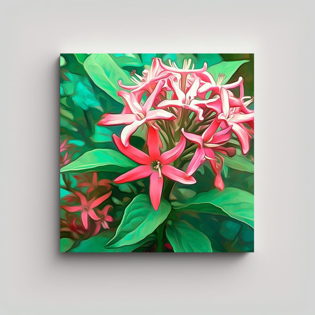 GENERICO - Cuadro Moderno Vibrante Estilo Dadaismo Con 60x60 Cm.