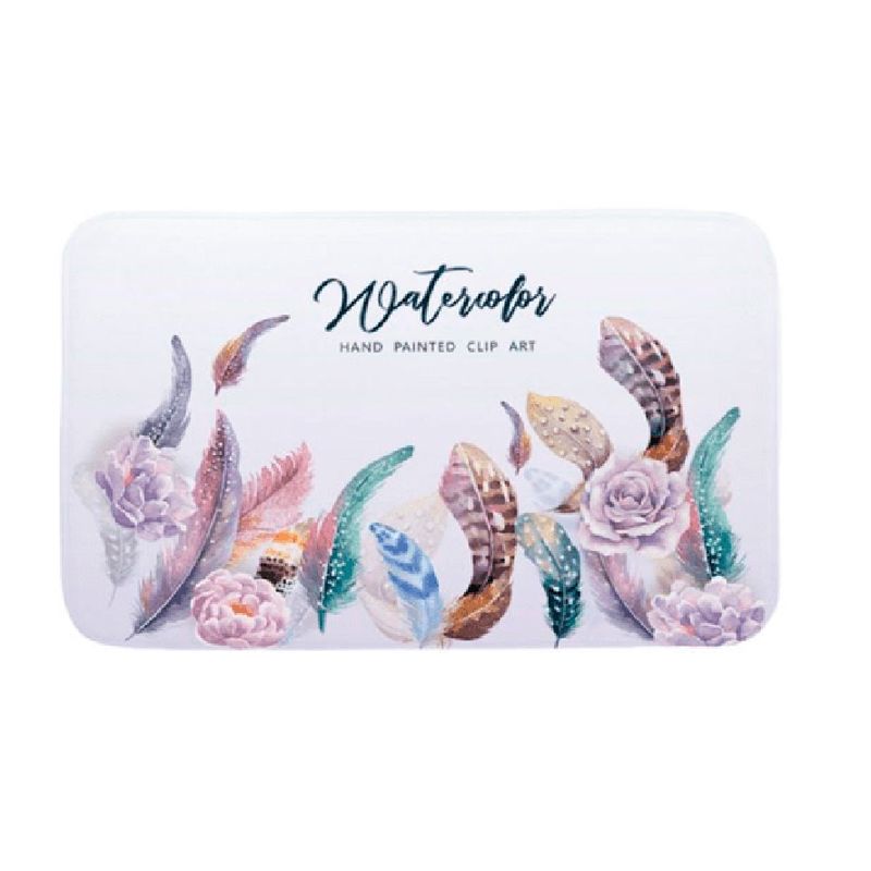 CARIBEE - Alfombra De Baño Absorbente Suave Bajada De Baño Plumas