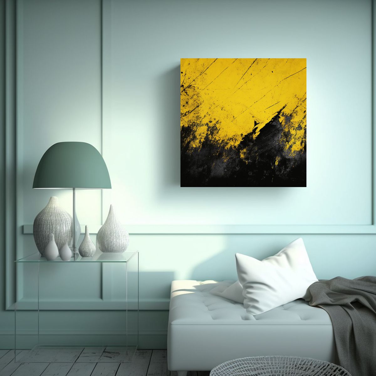 GENERICO - Pintura Decorativa Resistente En Bastidor Con 60x60 Cm