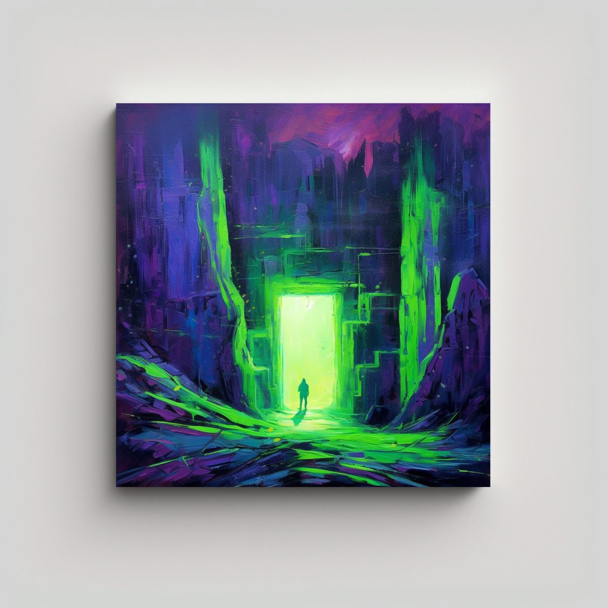 GENERICO - Pinturas Decorativas De Movimiento Y Calidez Para 60x60 Cm