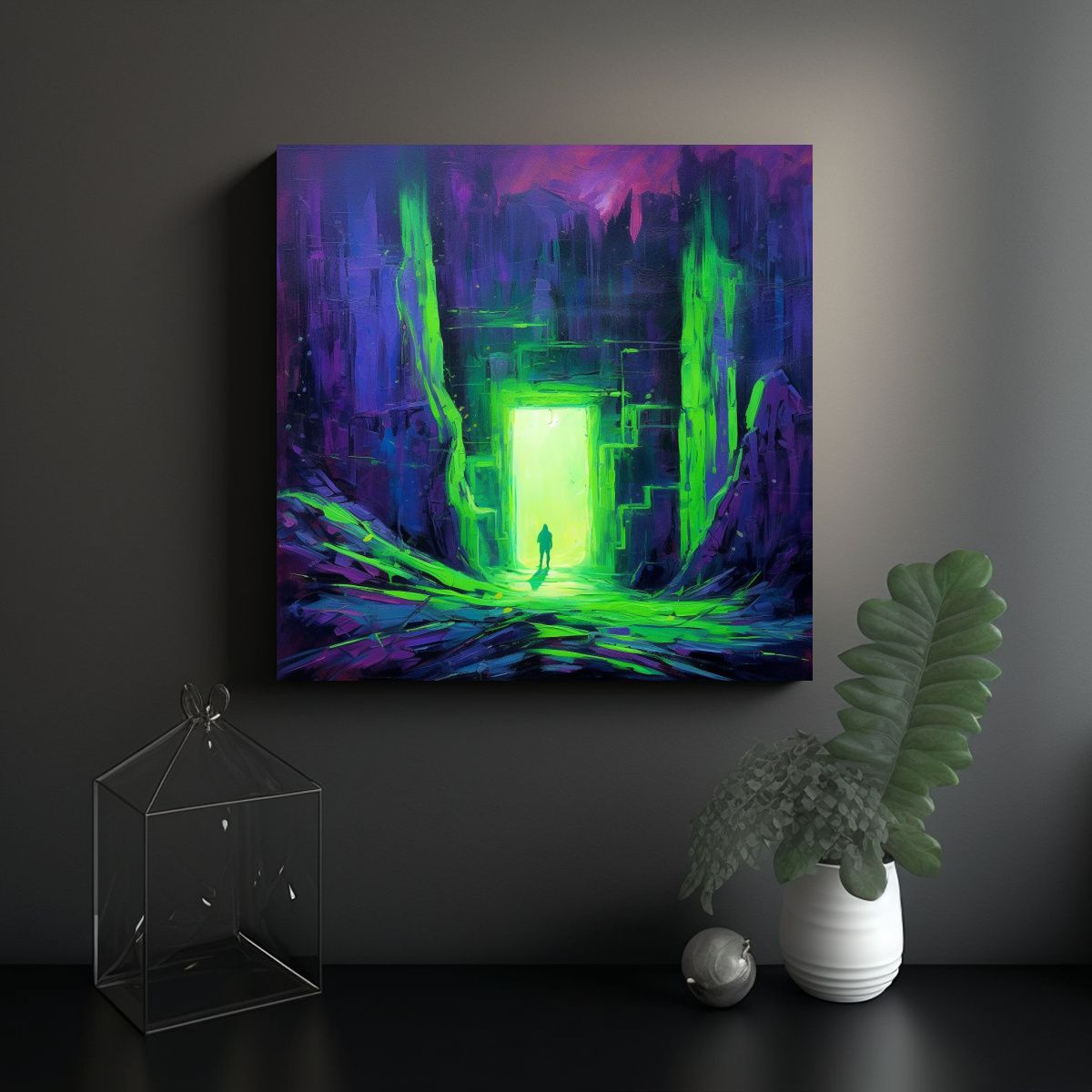 GENERICO - Pinturas Decorativas De Movimiento Y Calidez Para 60x60 Cm