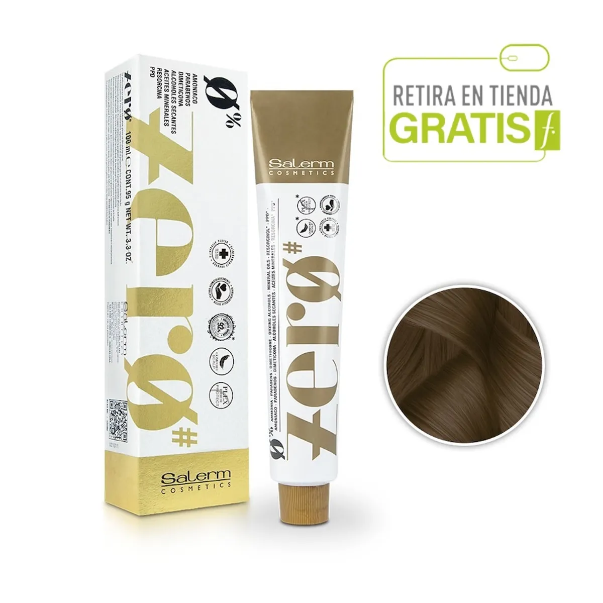 SALERM - SALERM Tintura Zero Sin Amoniaco 5,77 Castaño Claro Marrón Intenso