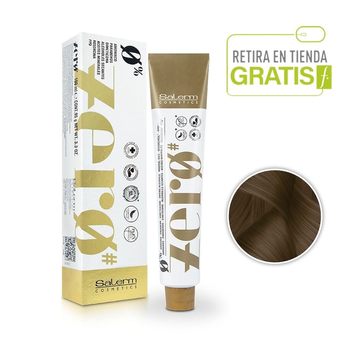 SALERM - SALERM Tintura Zero Sin Amoniaco 5,77 Castaño Claro Marrón Intenso