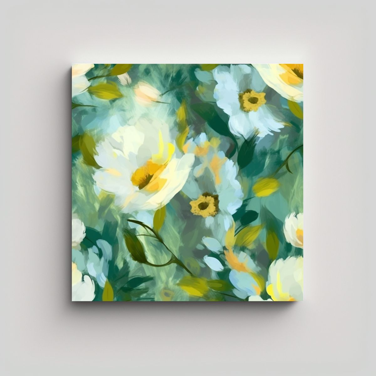 GENERICO - Cuadro Impresionante Con Patrón De Flores 60x60 Cm.