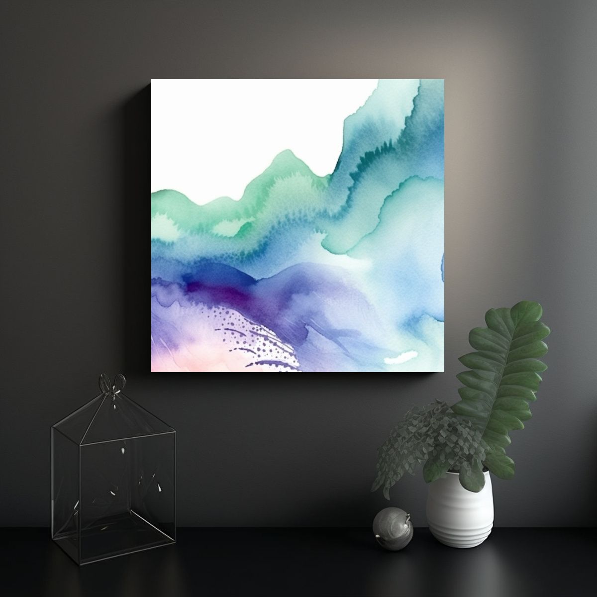 GENERICO - Diseño De Gradación Actual En Pintura Tinta Y 60x60 Cm