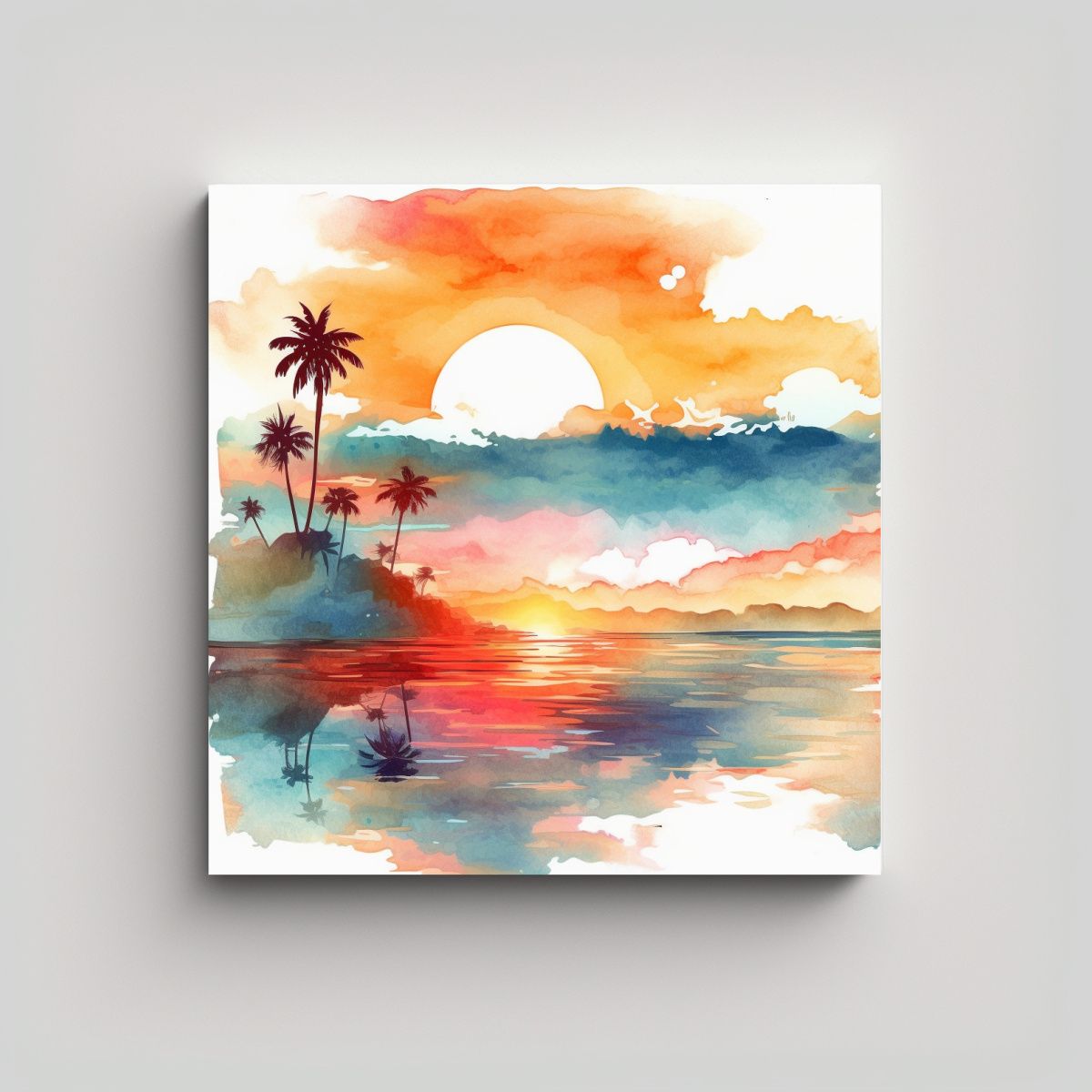 GENERICO - Pintura Decorativa Que Evoca Vibras Veraniegas 60x60 Cm