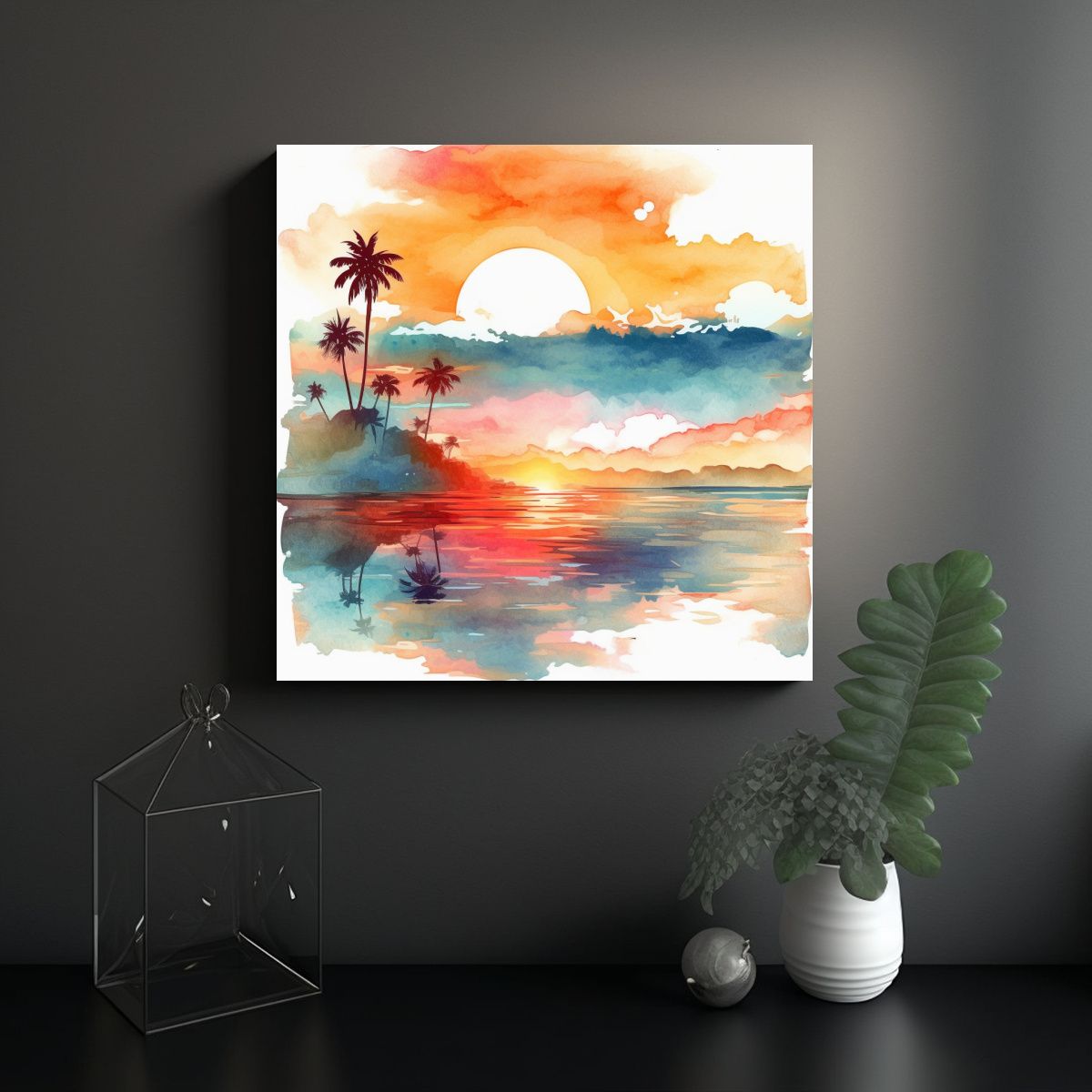 GENERICO - Pintura Decorativa Que Evoca Vibras Veraniegas 60x60 Cm