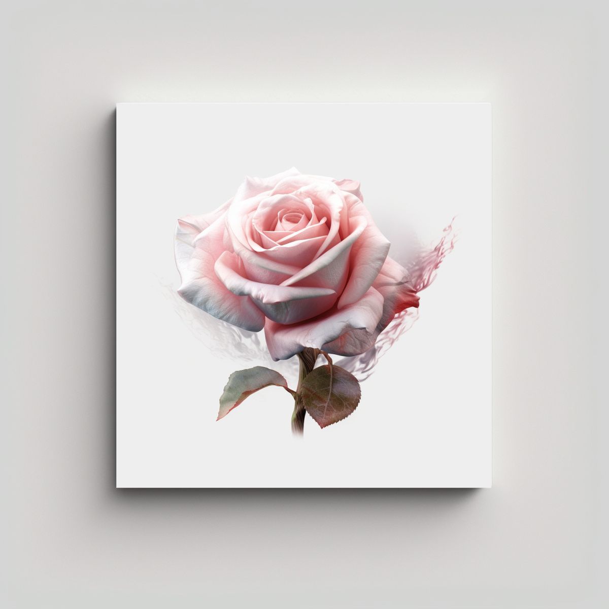 GENERICO - Ilustración Inspiradora De Rosa Por Musk En 60x60 Cm
