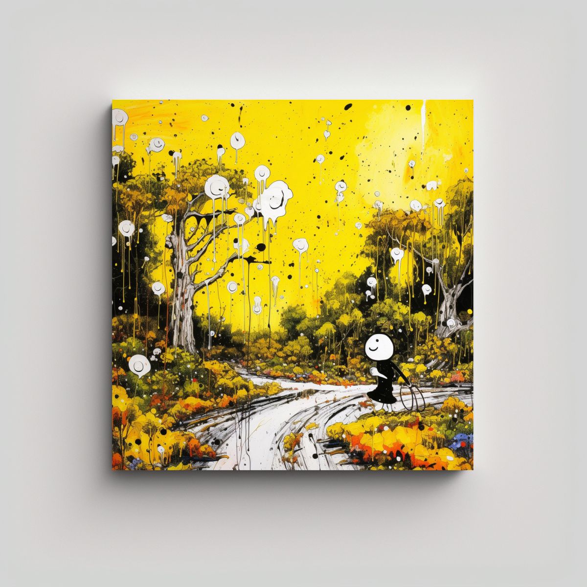 GENERICO - Pinturas Decorativas De Canva Inspiradas En El 60x60 Cm