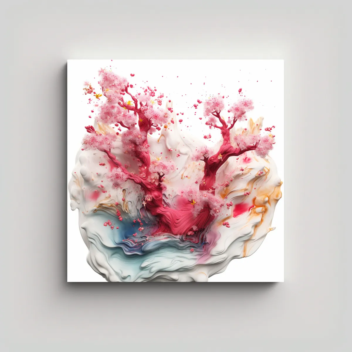 GENERICO - Pinturas Decorativas Arte De Pared Estilo Fluid 60x60 Cm