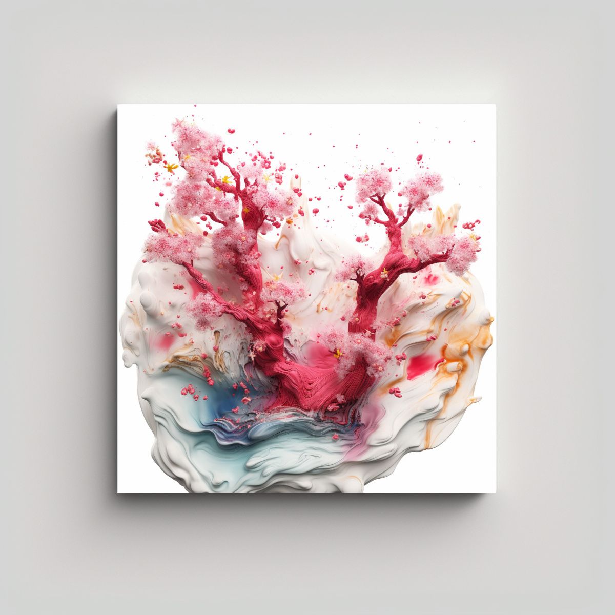 GENERICO - Pinturas Decorativas Arte De Pared Estilo Fluid 60x60 Cm