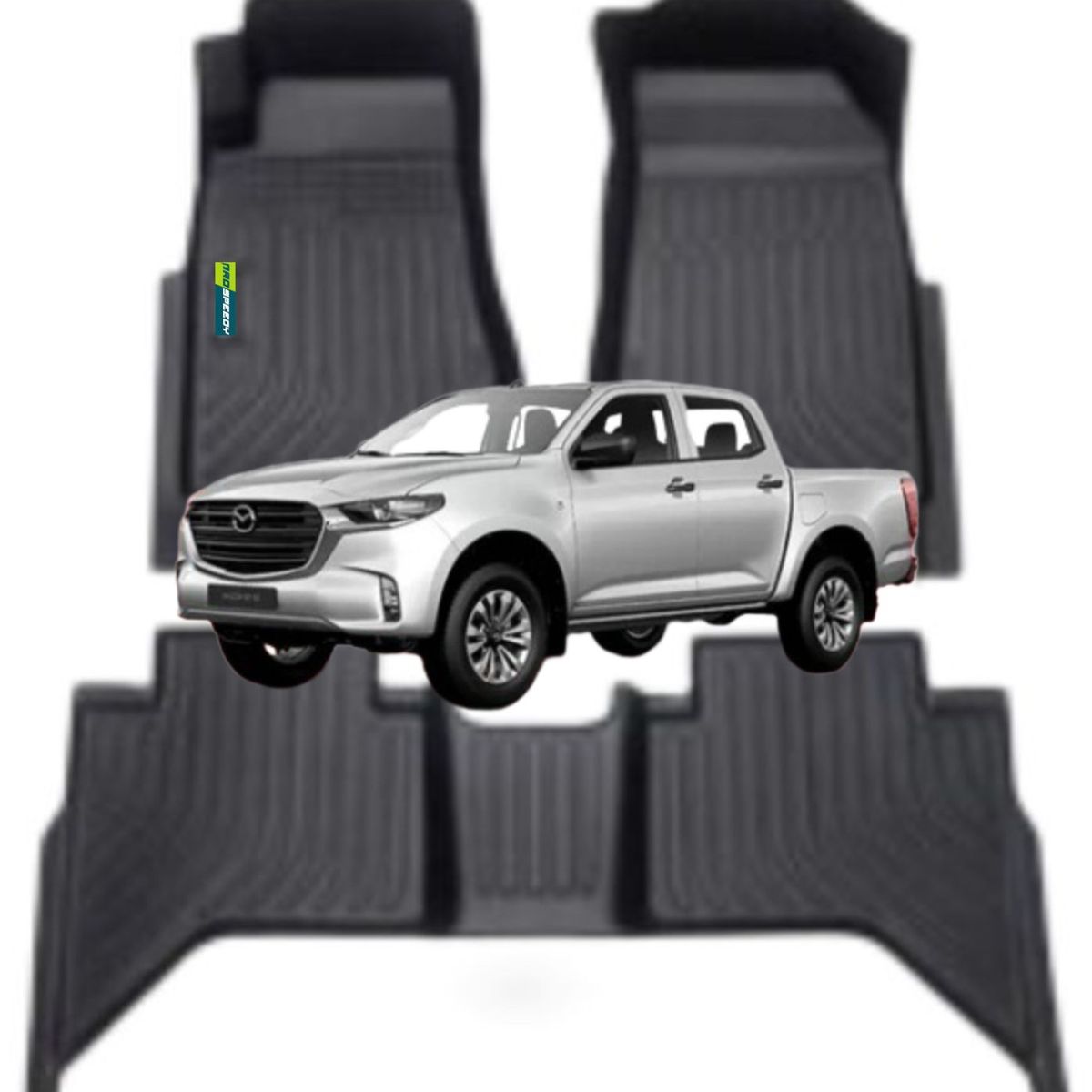 GENERICO - PISOS CALCE PERFECTO PROSPEEDY MAZDA BT50 2022+ 3PIEZAS
