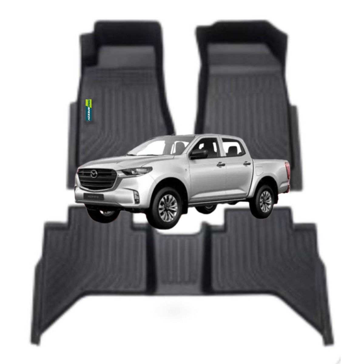 GENERICO - PISOS CALCE PERFECTO PROSPEEDY MAZDA BT50 2022+ 3PIEZAS